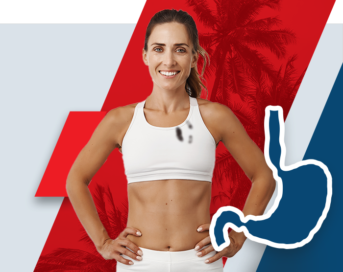 Happy woman after hiatal hernia surgery