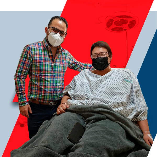 Healthy woman after surgery with Dr. Cabrera